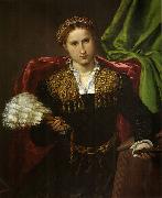 Portrat der Laura da Pola Lorenzo Lotto